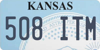 KS license plate 508ITM