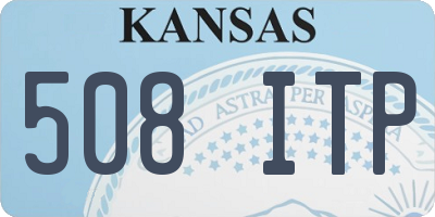 KS license plate 508ITP