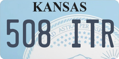 KS license plate 508ITR