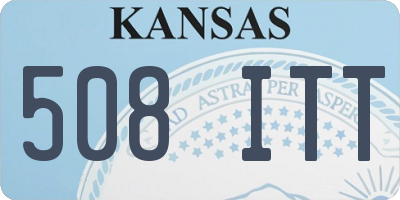 KS license plate 508ITT