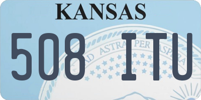 KS license plate 508ITU