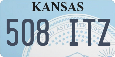 KS license plate 508ITZ