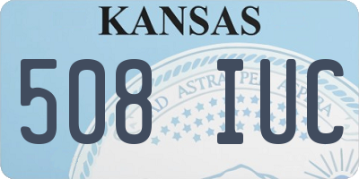 KS license plate 508IUC