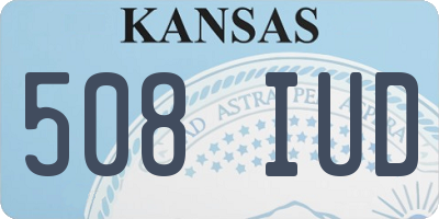 KS license plate 508IUD