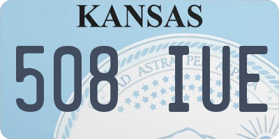 KS license plate 508IUE