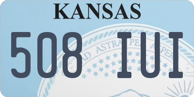 KS license plate 508IUI