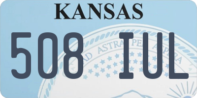 KS license plate 508IUL