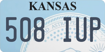 KS license plate 508IUP