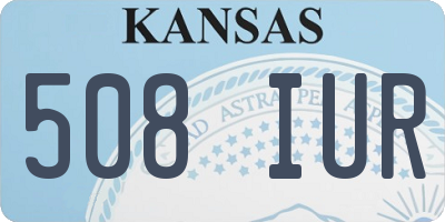 KS license plate 508IUR