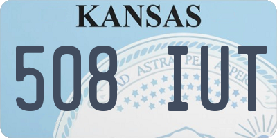 KS license plate 508IUT