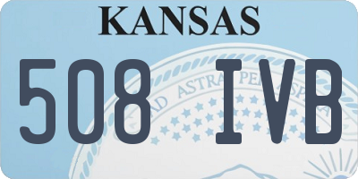 KS license plate 508IVB