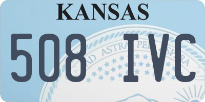 KS license plate 508IVC