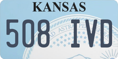 KS license plate 508IVD