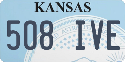 KS license plate 508IVE
