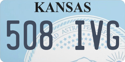 KS license plate 508IVG