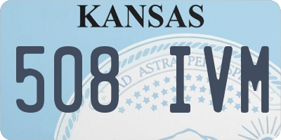 KS license plate 508IVM