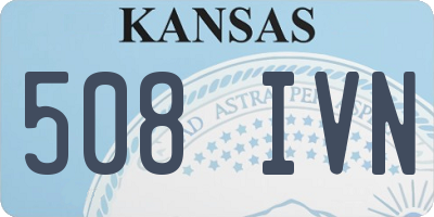 KS license plate 508IVN