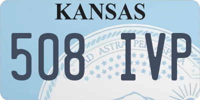 KS license plate 508IVP