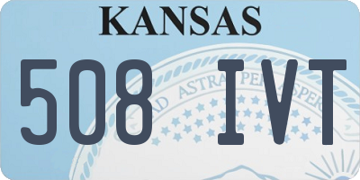 KS license plate 508IVT