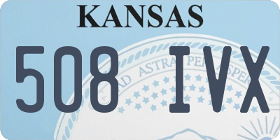 KS license plate 508IVX