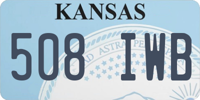 KS license plate 508IWB