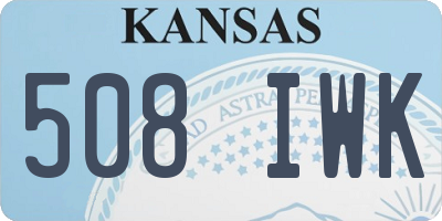 KS license plate 508IWK