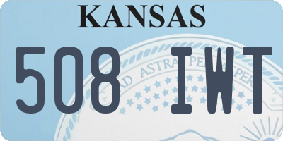 KS license plate 508IWT