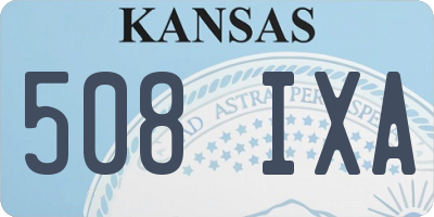 KS license plate 508IXA