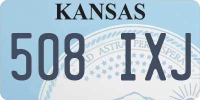 KS license plate 508IXJ