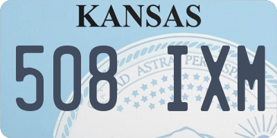 KS license plate 508IXM
