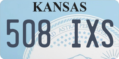KS license plate 508IXS