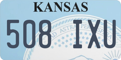 KS license plate 508IXU