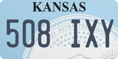 KS license plate 508IXY