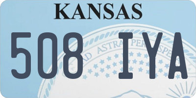 KS license plate 508IYA