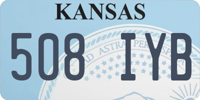 KS license plate 508IYB