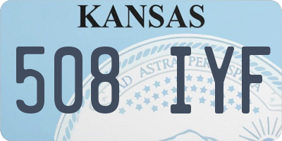 KS license plate 508IYF