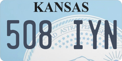 KS license plate 508IYN