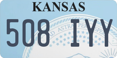 KS license plate 508IYY