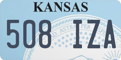 KS license plate 508IZA
