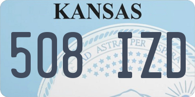 KS license plate 508IZD