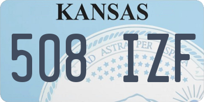 KS license plate 508IZF