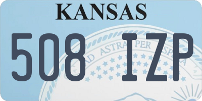 KS license plate 508IZP
