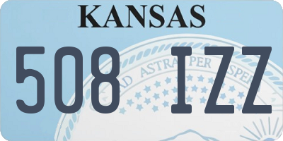KS license plate 508IZZ