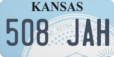 KS license plate 508JAH