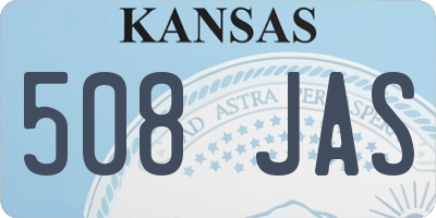 KS license plate 508JAS