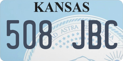 KS license plate 508JBC