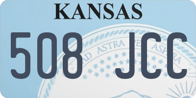 KS license plate 508JCC
