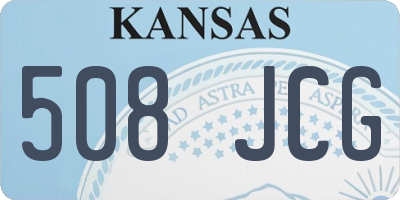 KS license plate 508JCG