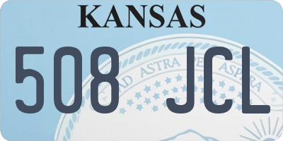 KS license plate 508JCL