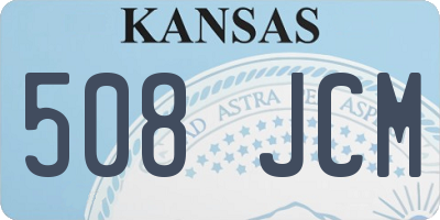 KS license plate 508JCM